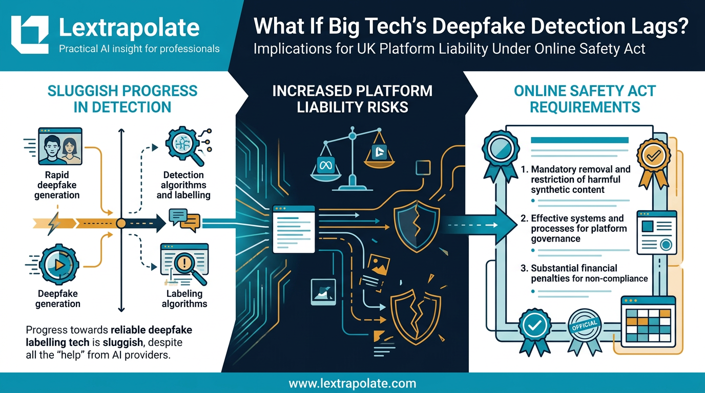 What If Big Tech's Deepfake Detection Lags? Implications for UK Platform Liability Under the Online Safety Act