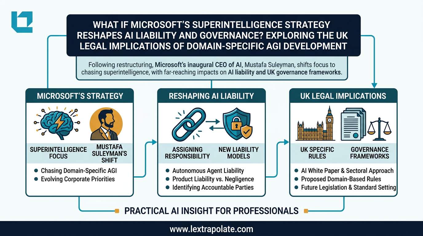 What If Microsoft's Superintelligence Strategy Reshapes AI Liability and Governance? Exploring the UK Legal Implications of Domain-Specific AGI Development