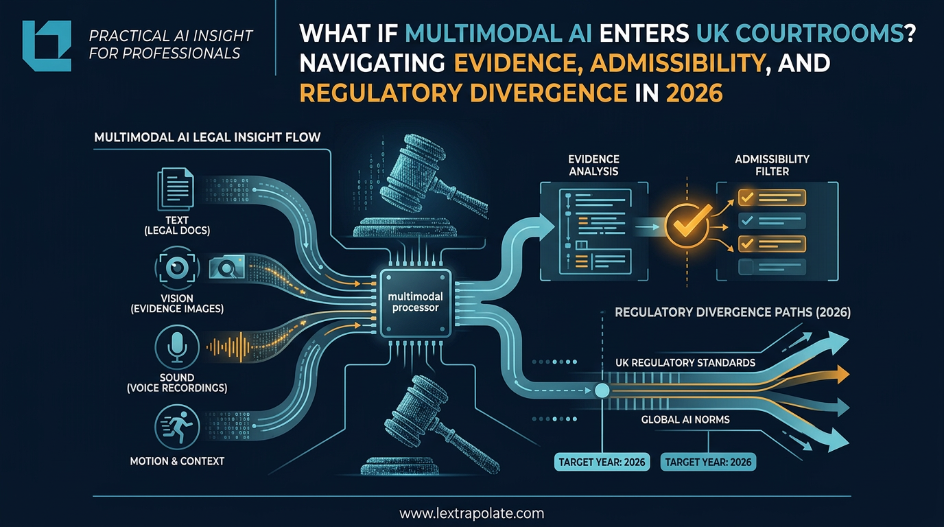 What If Multimodal AI Enters UK Courtrooms? Navigating Evidence, Admissibility, and Regulatory Divergence in 2026